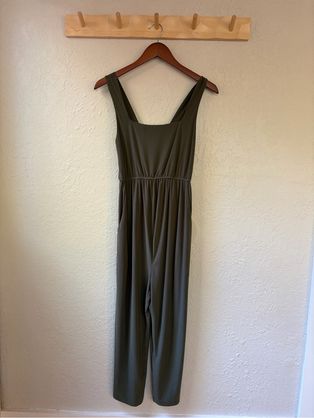 Flowy Olive Green Wide-Leg Maternity Jumpsuit